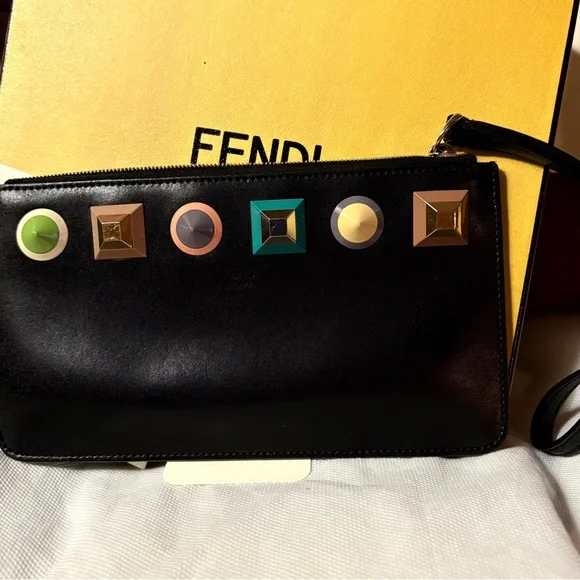🔥FINAL DROP🔥💎Authentic,FENDI WRISTLET OR POUCH Comes w/ box and 
bag💎 - Picture 9 of 12